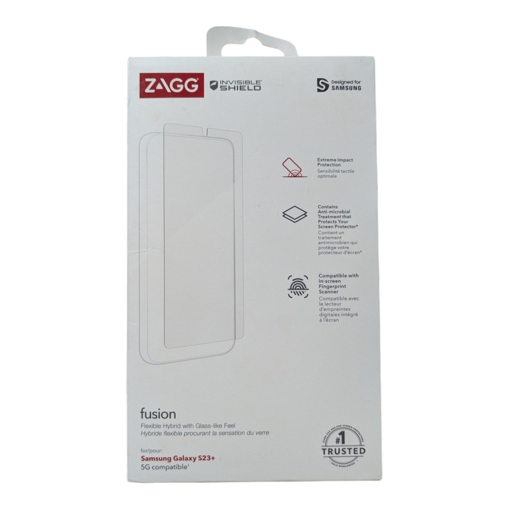 F3. ZAGG Invisible Shield Fusion Screen Protector For Samsung Galaxy S23+